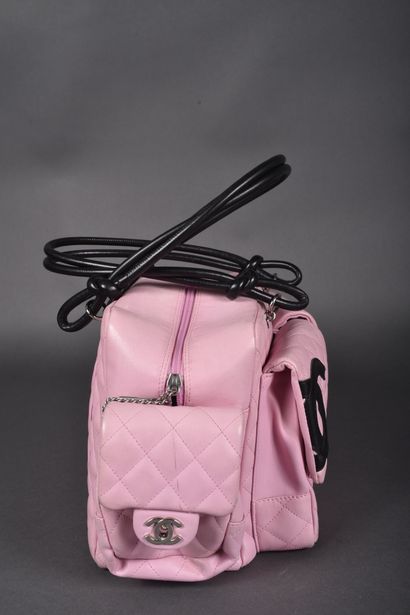 CHANEL
Pink quilted leather ReporterCambon...