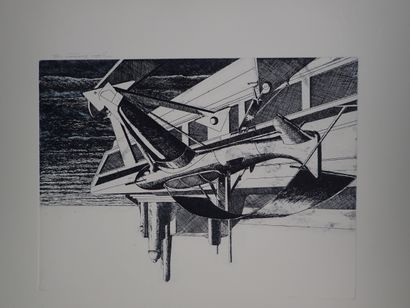 Pino CACCAMO (b. 1929). Set of 5 etchings...