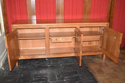 REGAIN HOUSE. Elm-wood sideboard with three...