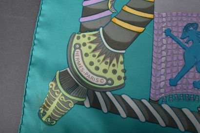 HERMES. Silk twill 