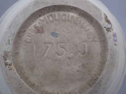 MOUGIN in Nancy. Stoneware ovoid vase with...