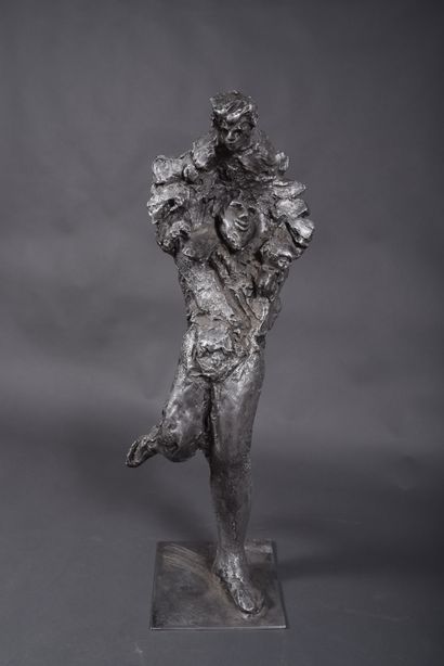 Patrick HERVELIN (born 1948). Cast-aluminum...