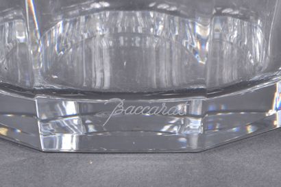BACCARAT. Flat-rimmed crystal champagne bucket...