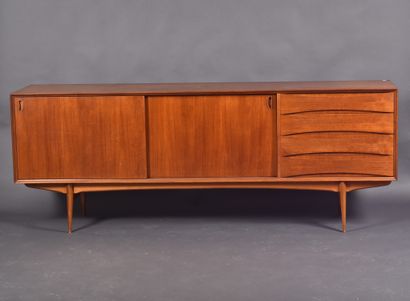 OSWALD VERMAERCKE for V-Form. Teak sideboard...