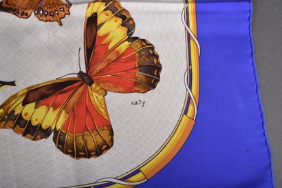 HERMES. Silk twill 