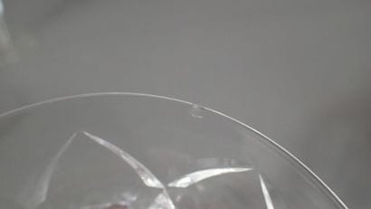 BACCARAT. Set of cut crystal glasses, Camargue...