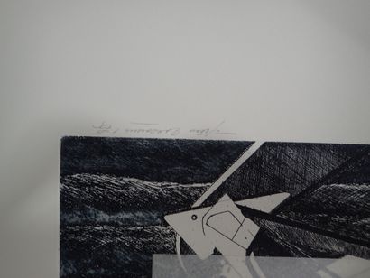 Pino CACCAMO (b. 1929). Set of 5 etchings...