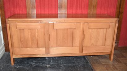 REGAIN HOUSE. Elm-wood sideboard with three...
