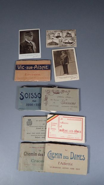Collection de cartes postales en vrac et...