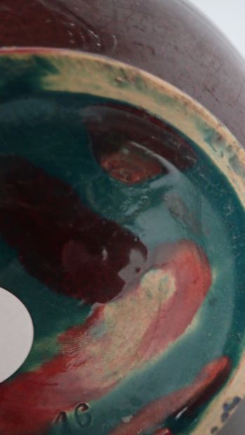 CAB (Céramique d'art de Bordeaux). Vase boule...