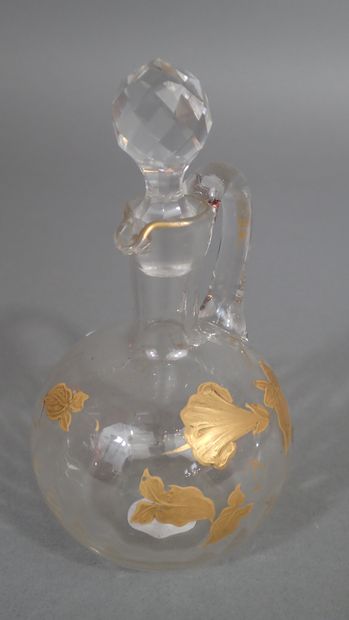 Orivit- Cologne. Vase en verre gravé à décor...