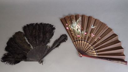 Lot de 7 éventails, XIXème siècle comprenant...