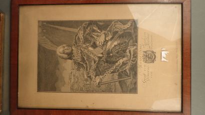 *Lot de 4 gravures de portrait « Jean Racine...