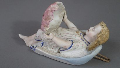 Lustre en verre rose translucide de Murano,...