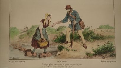 Lot de 2 gravures comprenant :
- D'après...