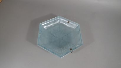 Vasque de suspension hexagonale en verre...