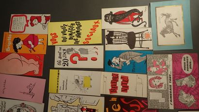 Lot de cartes humoristiques d'anniversaire,...