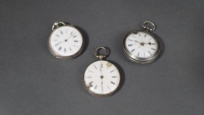 Ensemble de trois montres, deux à gousset...