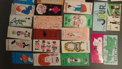 Lot de cartes humoristiques d'anniversaire,...