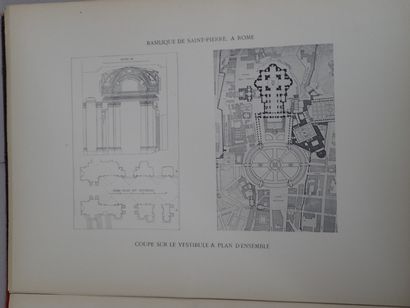 ARCHITECTURE. Lot de deux ouvrages : Eugène...