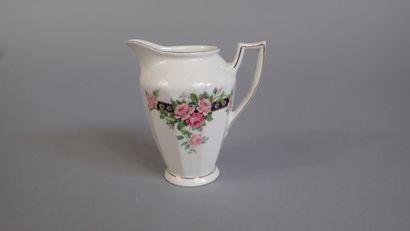 Service à café en porcelaine à décor imprimé...
