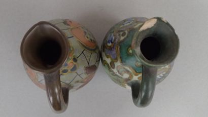 GOUDA (Hollande). Ensemble de deux vases...