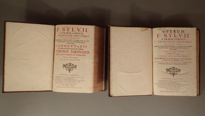 Lot de trois volumes plein-veau, dos à nerfs...