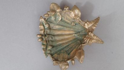 Ensemble comprenant un vide-poche en bronze...