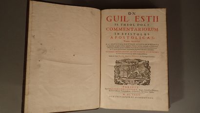 Lot de trois volumes plein-veau, dos à nerfs...