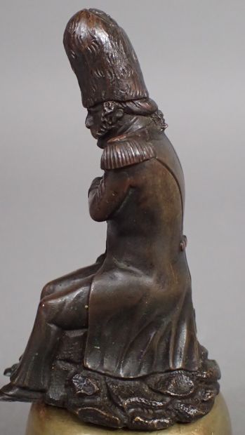 Epreuve en bronze à patine brune figurant...