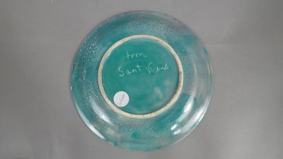 SANT VICENS. Assiette en céramique émaillée...