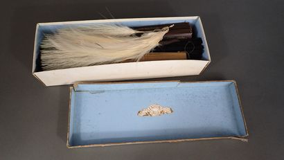 Lot de 7 éventails, XIXème siècle comprenant...