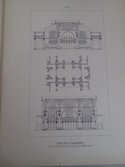 ARCHITECTURE. Lot de deux ouvrages : Eugène...