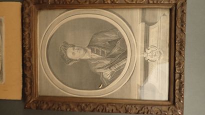 *Lot de 4 gravures de portrait « Jean Racine...