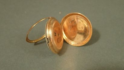 Montre de poche en or jaune 18K, cache-poussière...