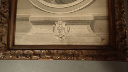 *Lot de 4 gravures de portrait « Jean Racine...