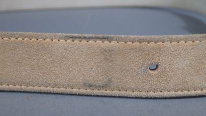 ESCADA, ceinture en cuir beige saumon, taille...