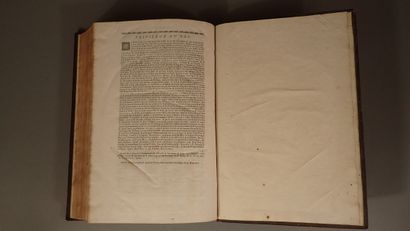 Lot de trois volumes plein-veau, dos à nerfs...
