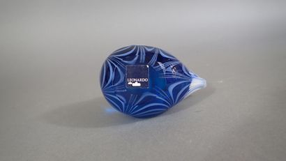 LEONARDO. Sujet en verre en forme d'oiseau...