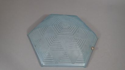 Vasque de suspension hexagonale en verre...