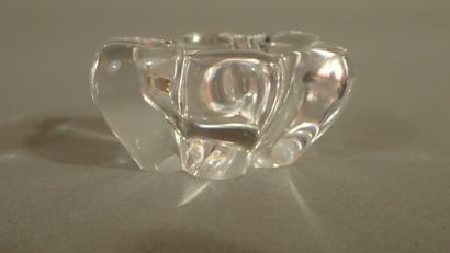 DAUM France. Paire de salerons en cristal,...