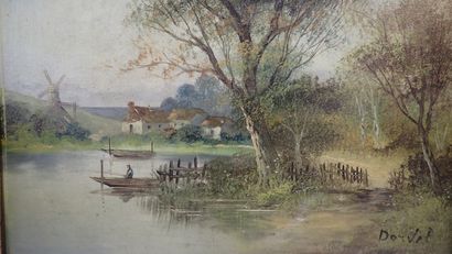 DORVAL (école française du XIX-Xxème siècle....
