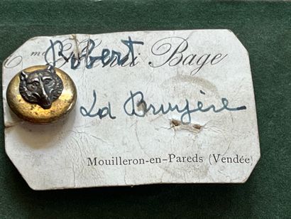 ANJ. Bouton de gilet du rallye Sillé (1884-1889)...