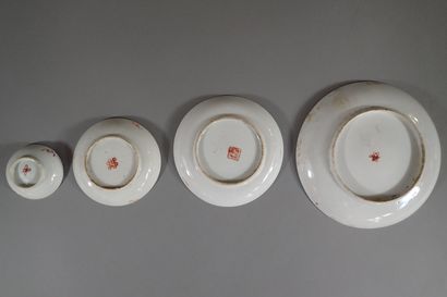 China, late 19th century
Suite of four plates...