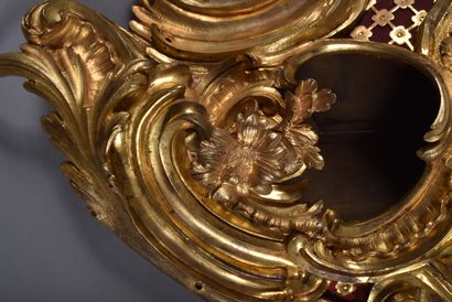 Charles BALTHAZAR in PARIS. Gilt bronze cartel...