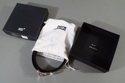 MONTBLANC. Reversible smooth black leather...