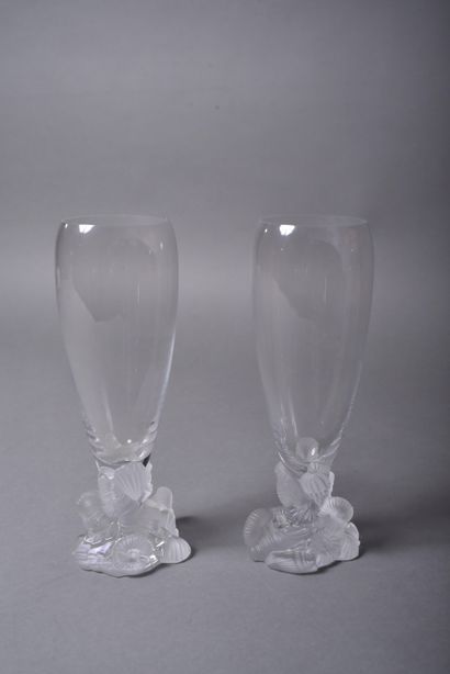 CRYSTALLERIES ROYALES DE CHAMPAGNE. Pair...