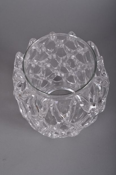 BAROVIER TOSO in Murano. Cylindrical glass...