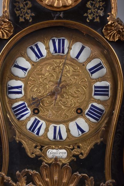 Boulle marquetry cartel in violonnée form,...