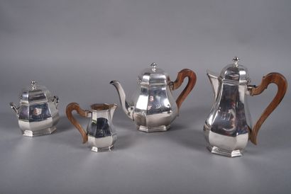 TETARD Frères. Art Deco silver tea-coffee...